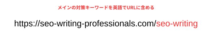 メインの対策キーワードを英語でURLに含める